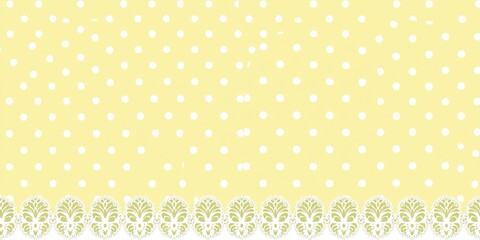 Alluring Polka Dot Canvas Textured by Delicate Lace