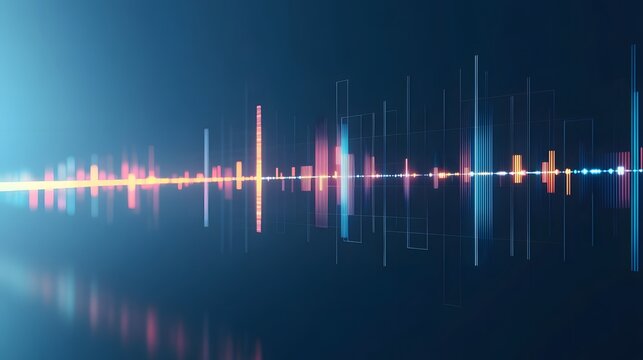 Minimalist project timeline with gradient hues, symbolizing progress and clarity in planning