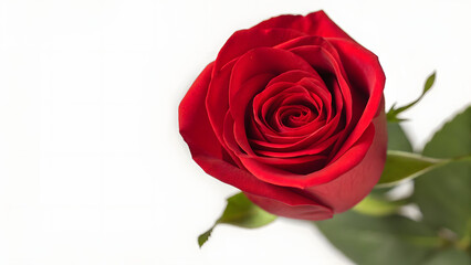 Fototapeta premium Valentine s red rose element set isolated
