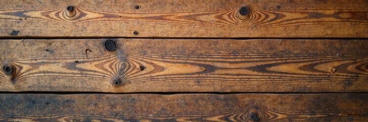 Naklejka premium Wooden Plank Wall with Abstract Pattern in Earth Tones, geometric design, natural art, wood plank wall