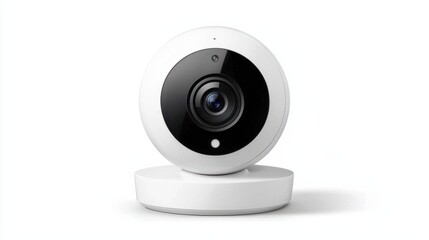 Modern Security Camera with Digital Lens and Stylish Design