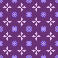 vector seamless pattern with flowers