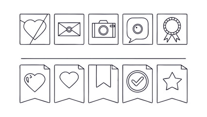 Vector icons png cut out element seta