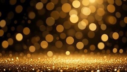 Elegant golden bokeh background for festive celebrations and luxury themes