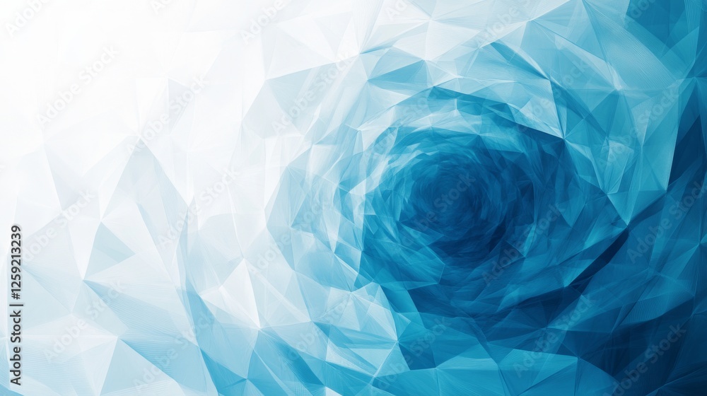 Leinwandbilder an abstract background with a radial gradient, transitioning from deep blues to bright whites, creat