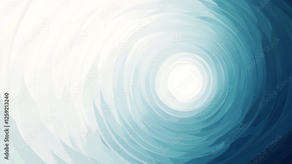 Fototapete an abstract background with a radial gradient, transitioning from deep blues to bright whites, creat