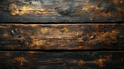 Dark rustic wooden planks background texture