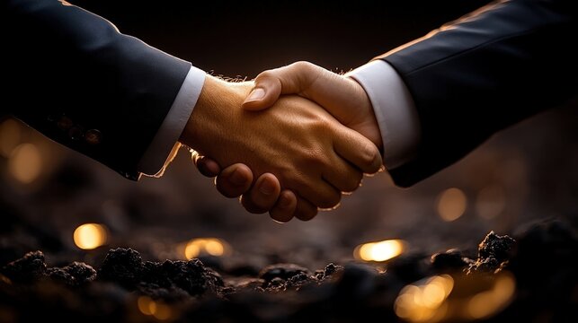 Business collaboration negotiation moon surface digital concept art cosmic environment close-up view futuristic ideas