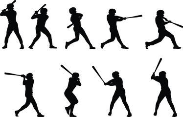 Baseball Player Silhouette