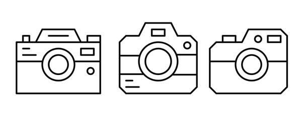 camera icon sheet vector simple design illustration