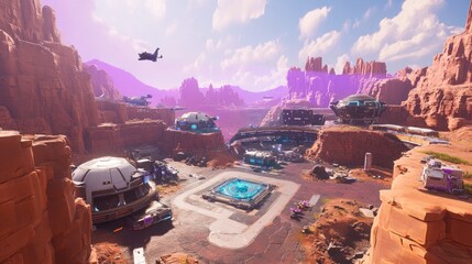 Apex Legends: Futuristic Outpost in a Desolate Canyon