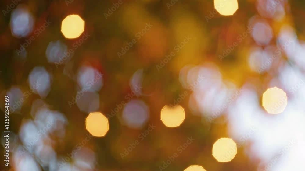 Poster soft colorful bokeh background with warm tones and gentle highlights