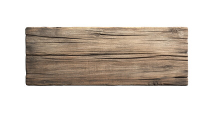 Obraz premium Wooden sign on black background with clear text and natural texture for design and decoration on white background , cut out.
