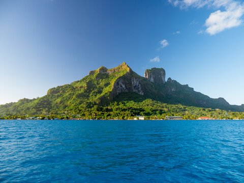 Over water bungalows in Bora Bora
