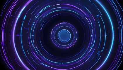 An Abstract Futuristic technology background with circle