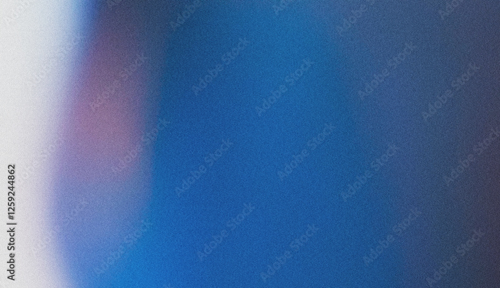 Poster blue blurred gradient abstract background with noise.