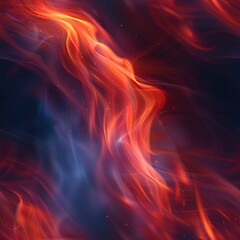 Bright flames and swirling smoke create a dynamic abstract pattern filled with energizing orange and red hues. This design brings intensity and warmth to any creative project or theme.