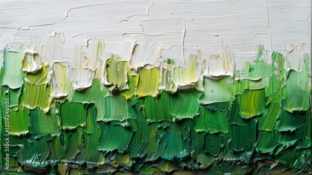 Poster a closeup view captures a distinct stroke of yellow green paint against a stark white background. th