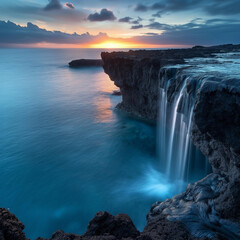 Obraz premium sunset over the sea