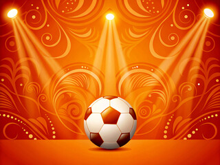 Naklejka premium soccer ball background