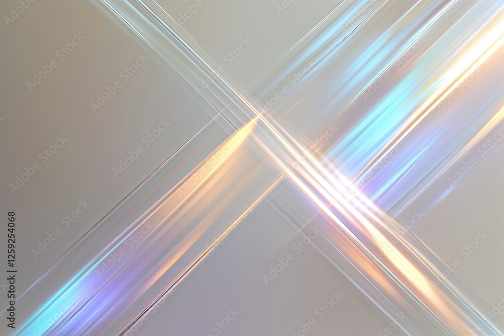 Poster soft diagonal pearlescent glow gradient texture overlay for off-white canvas