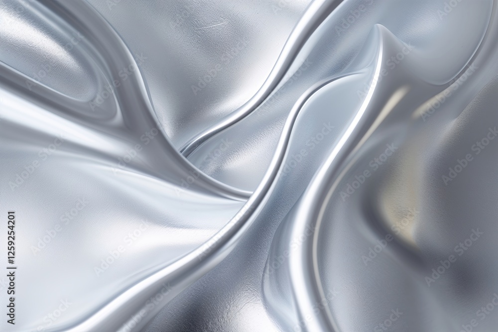 Poster pristine silver texture with subtle gradient in clean modern design