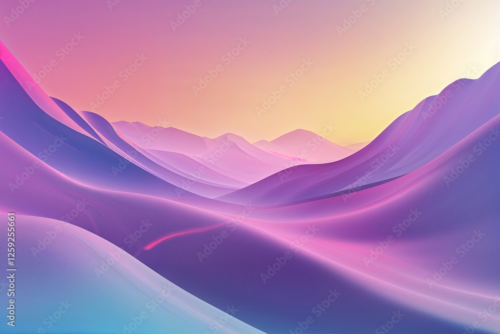 Poster vibrant tonal gradient with sleek hazy filter and elegant minimalistic design elements