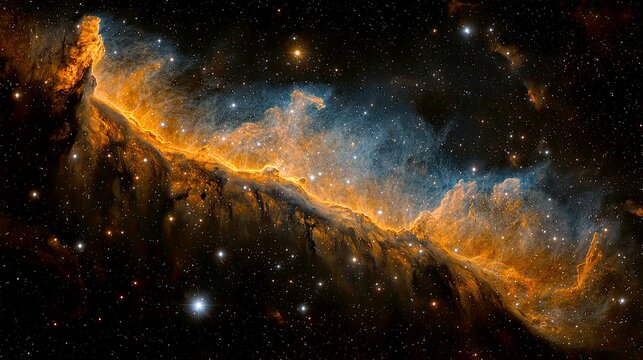 Cosmic Cliffs: A breathtaking view of a nebula, showcasing vibrant colors and celestial wonders of the universe. Explore the beauty of space!