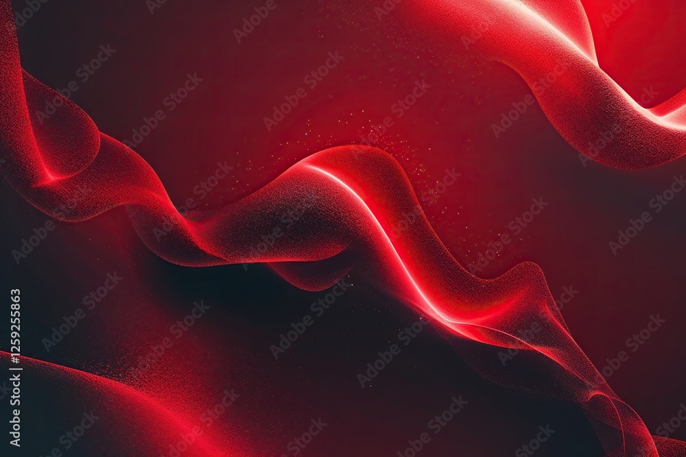 Poster eye-catching luminous red gradient background with subtle brushed texture for dynamic design