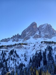 snow covered mountains