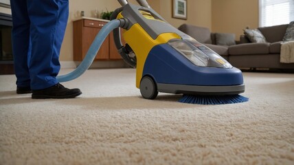 Carpet Cleaning Machine in Action