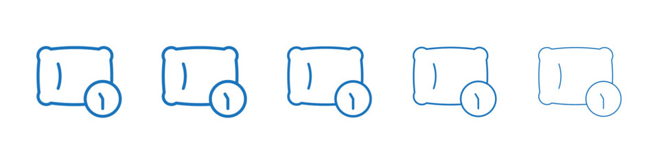 Bedtime icon Symbol collection thin outline set