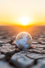 Drought impacting the earth desert landscape photo dry environment close-up view environmental awareness