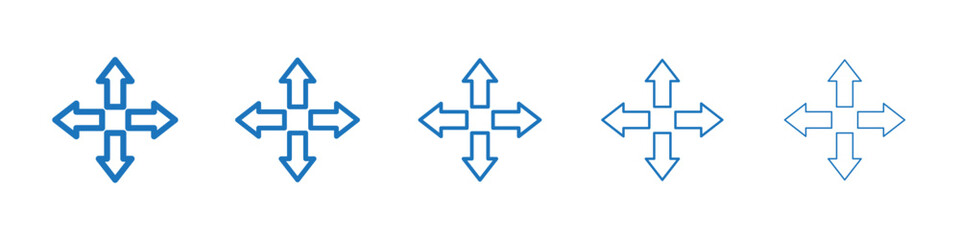 Drag icon Symbol collection thin outline set