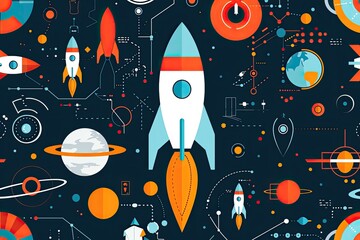 Abstract Space Rockets and Planetary Design