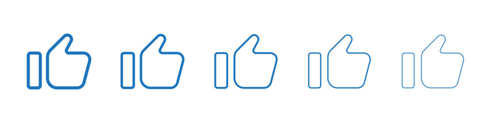 Obraz premium Like icon Symbol collection thin outline set