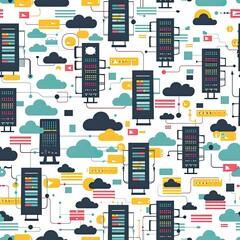 Cloud Computing System Network Data Servers
