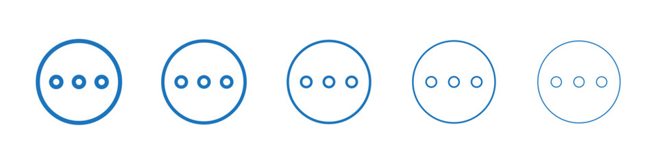 More icon Symbol collection thin outline set