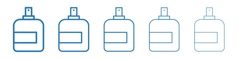 Perfume icon Symbol collection thin outline set