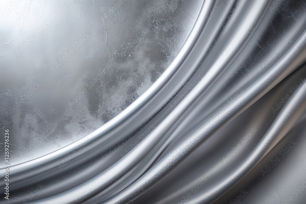Poster sleek silver backdrop featuring soft gradient and delicate texture