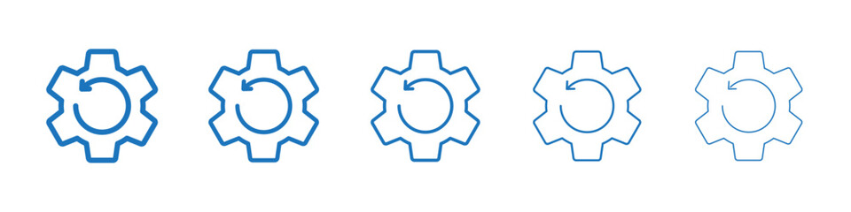 Obraz premium Recovery icon Symbol collection thin outline set