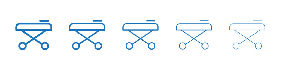 Stretcher icon Symbol collection thin outline set