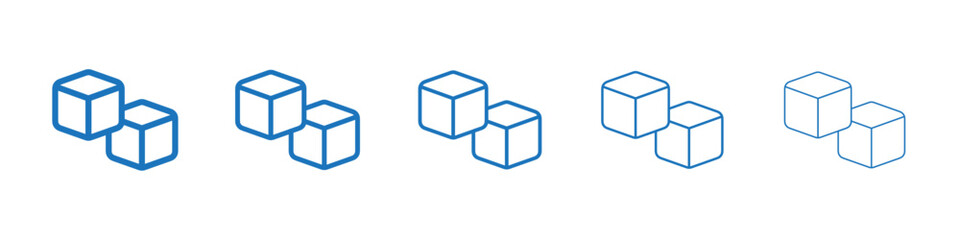 Sugar icon Symbol collection thin outline set