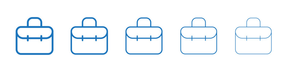 Suitcase icon Symbol collection thin outline set