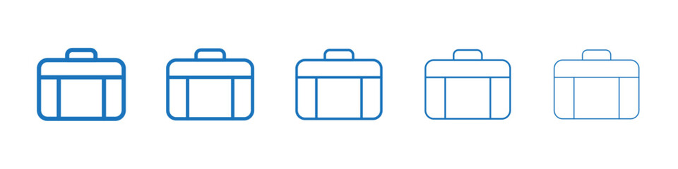 Suitcase icon Symbol collection thin outline set