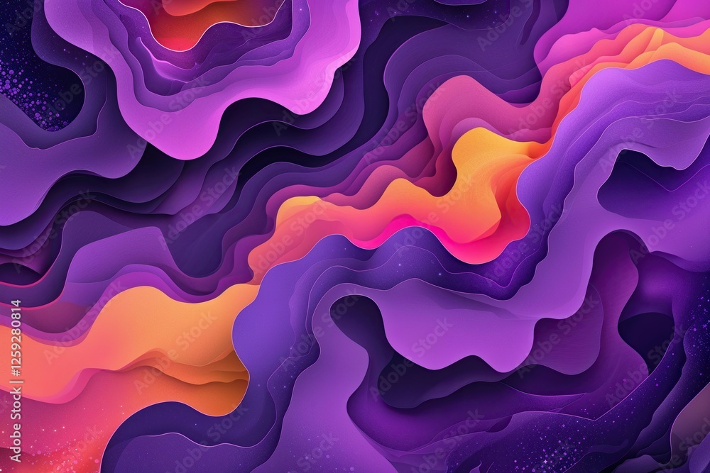 Poster vibrant purple gradient abstract texture overlay with layered pattern design