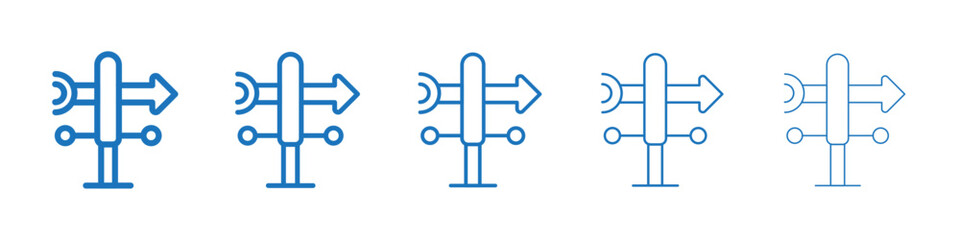 Obraz premium Veleta icon Symbol collection thin outline set