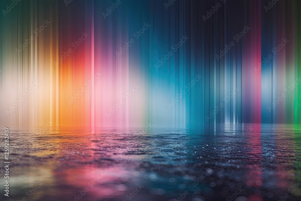 Poster modern abstract color gradient design with blurred film grain texture for graphic projects