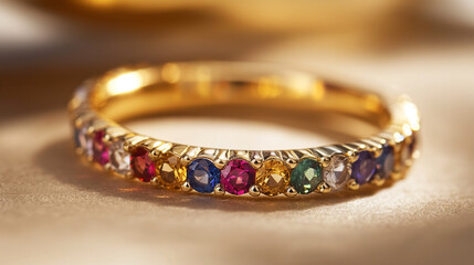 Fashioned engagement gold and diamond ring