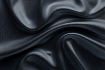 Obraz premium Elegant abstract background texture of satin fabric close-up shot dark mood setting